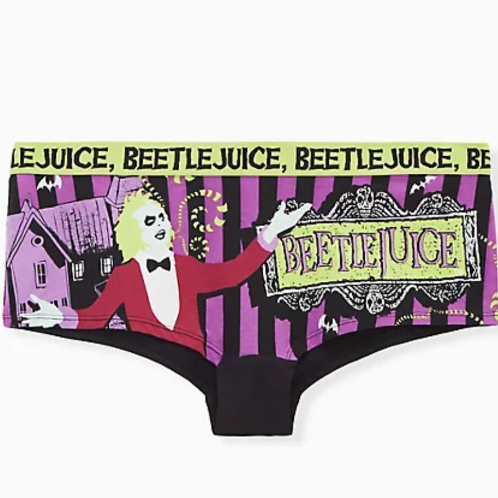 Torrid Beetlejuice Cotton Boyshort Panty